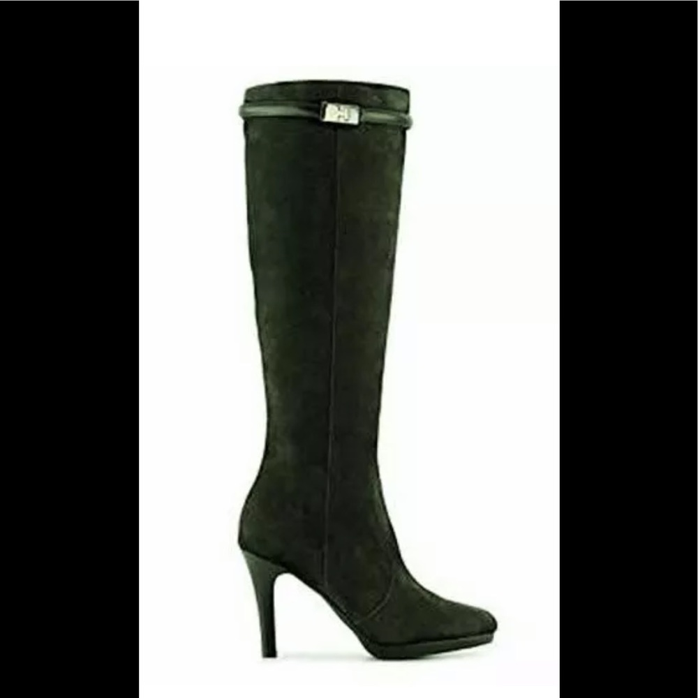 Tahari Galaxy Tall Suede Boots Sz 10